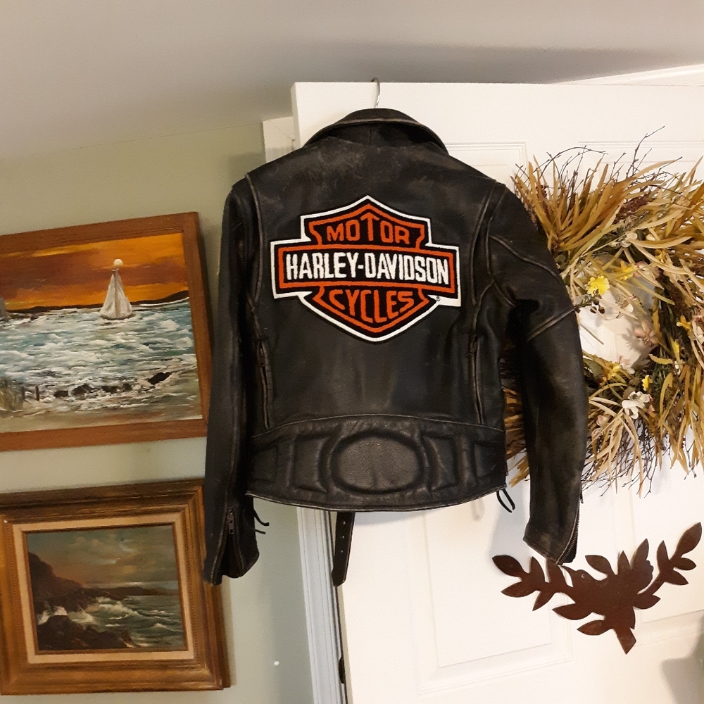 Harley-Davidson Victory leather motorcycle  jacket
